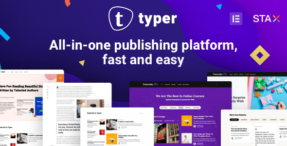 Typer – Amazing Blog and Multi Author Publishing Theme