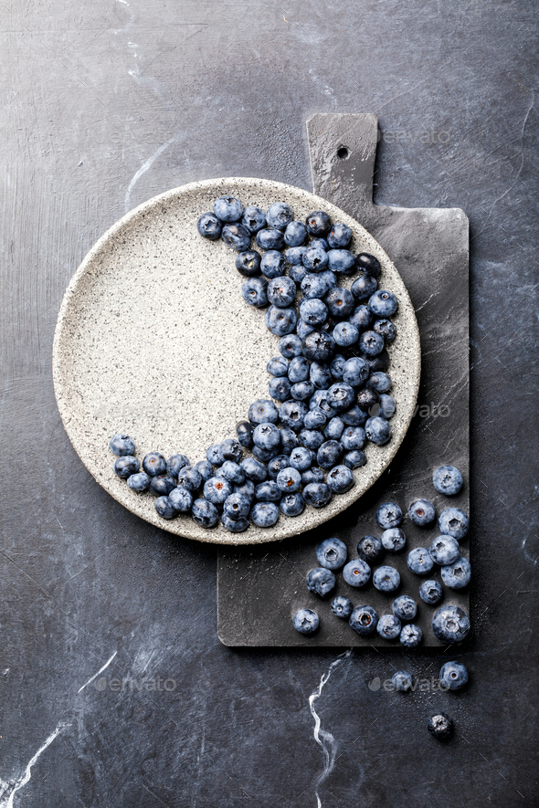 Fresh Blueberries .Concept Healthy Food. Diet Nutrition . - Stock Photo - Images