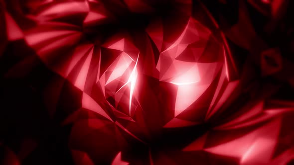 Deep Red Polygons