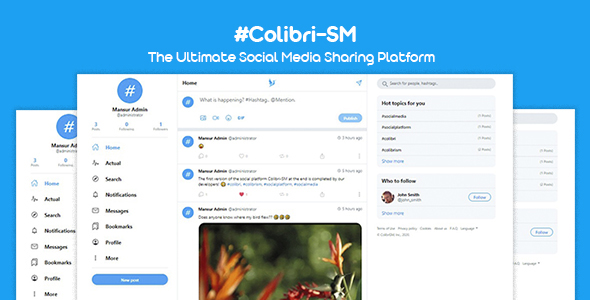 ColibriSM - The Ultimate PHP Modern Social Media Sharing Platform
