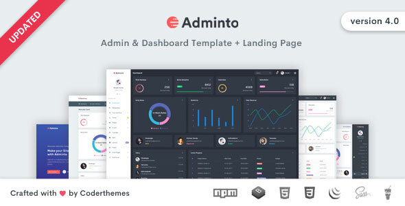 Adminto - Admin Dashboard Template