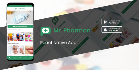 Mr.Pharman - React native e-medical shop complete solution