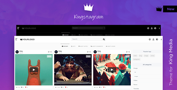 Kingstagram – King Media Viral Magazine Theme