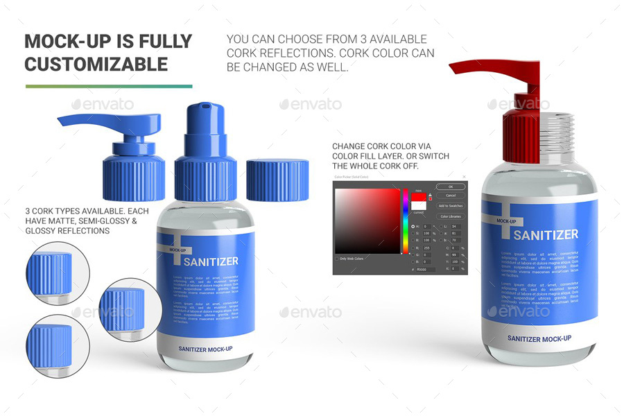 Download Hand Sanitizer Bottle Mockup By Prism Graphicriver