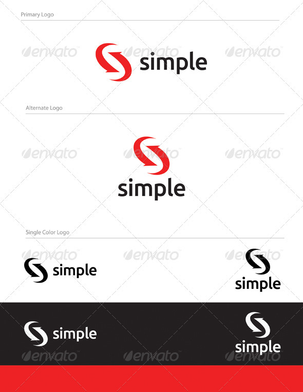 Simple Logo Design - LET-031 - Letters Logo Templates