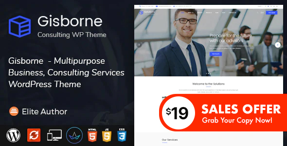 Gisborne - Business - ThemeForest 20505636