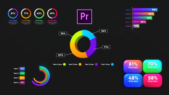 Infographic Graphs Toolkit Premiere Pro Template
