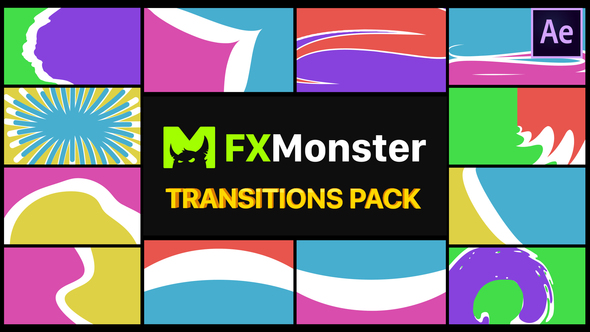Colorful Transitions Pack | After Effects