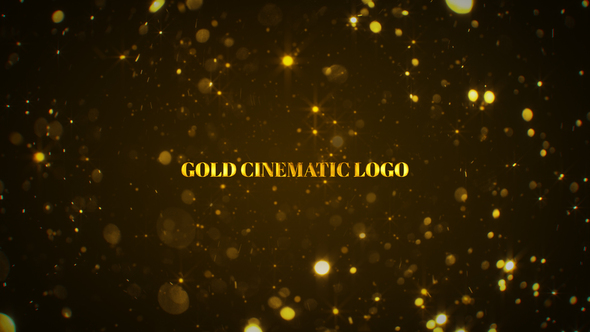 Gold Cinematic Logo Mogrt