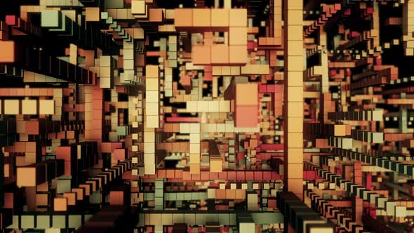 Cube 3D Abstact Background alt