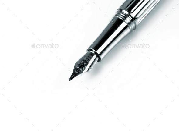 Fountain vintage writing pen - Stock Photo - Images