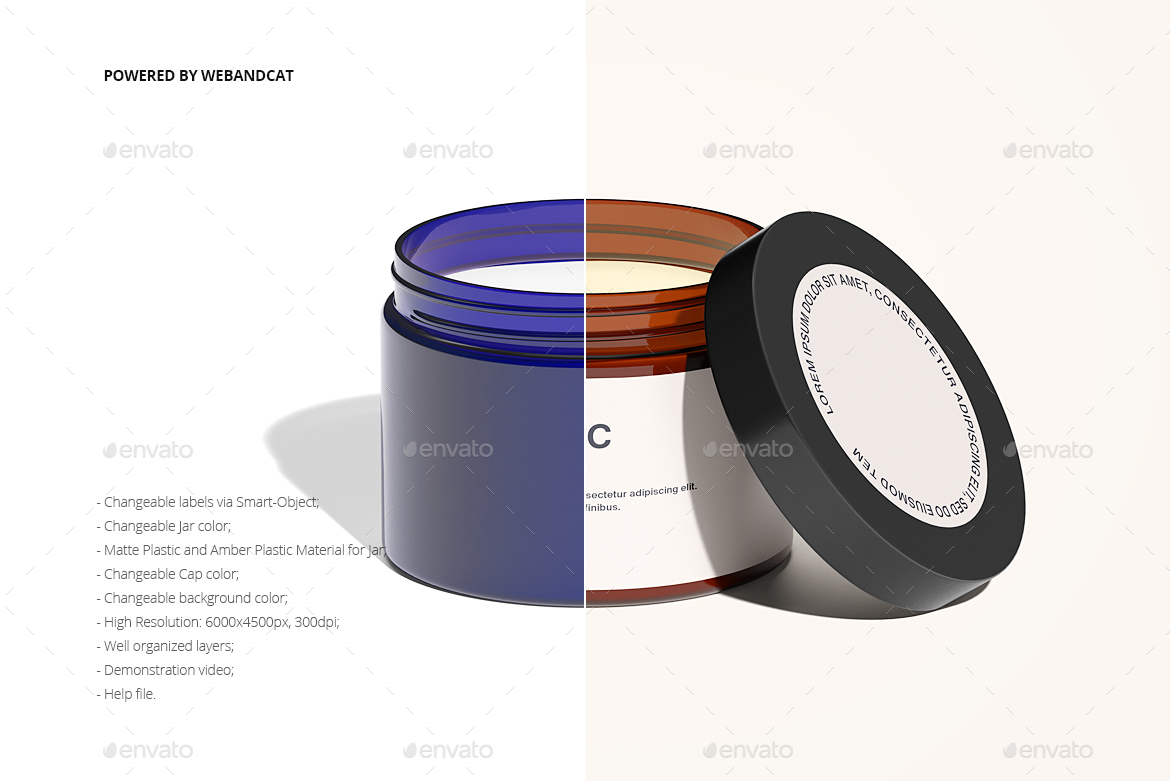 Download Cosmetic Jar Mockup Set 2 By Webandcat Graphicriver