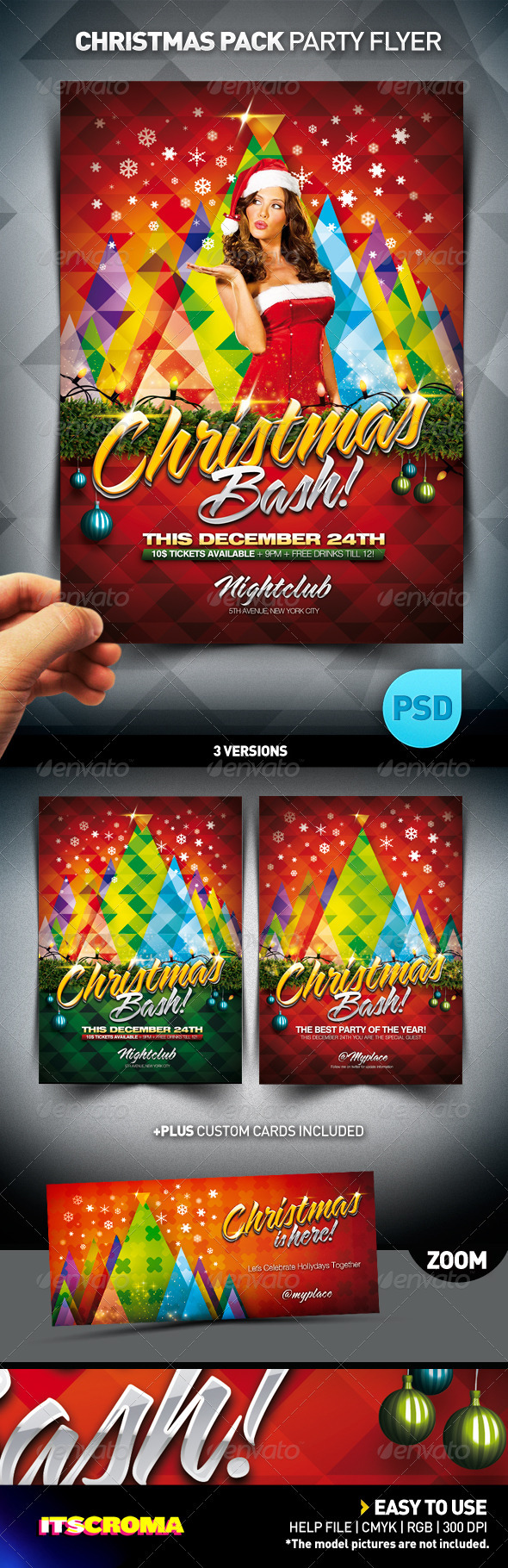 Christmas Bash Party Flyer Pack - Clubs & Parties Events