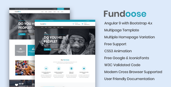 Fundoose - Premium Angular 9 Template by nilanjanbanerjee | ThemeForest