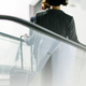 Businesswoman with her luggage at the airport - PhotoDune Item for Sale