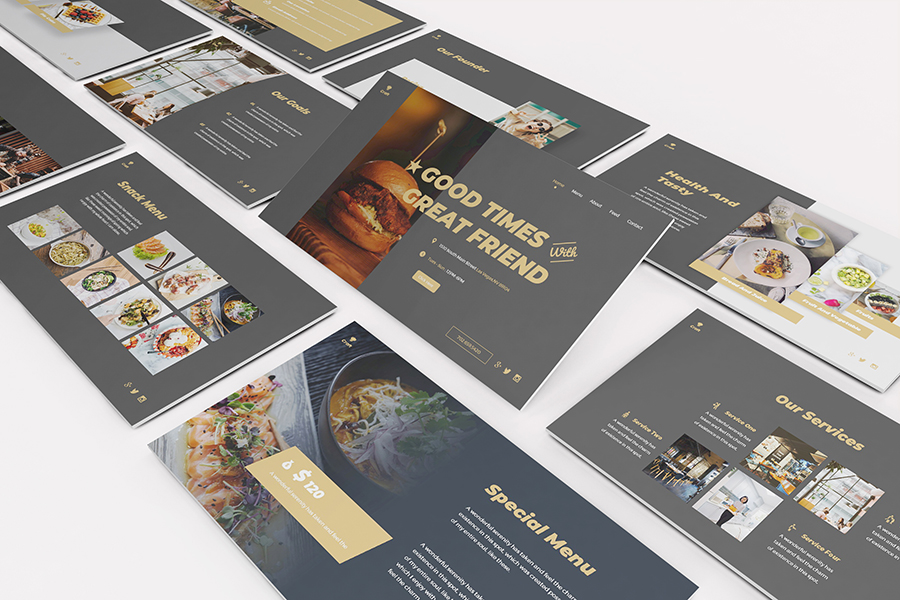 Craft Kitchen Powerpoint Template, Presentation Templates GraphicRiver