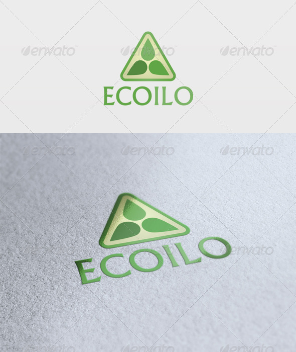 Eco Oil Logo - Vector Abstract