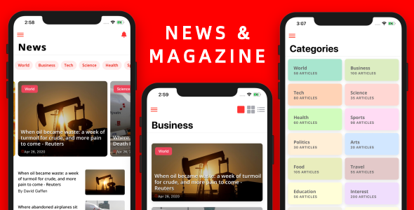 IonNews - News & Magazine App Mobile Template UI (Ionic5 & Capacitor)