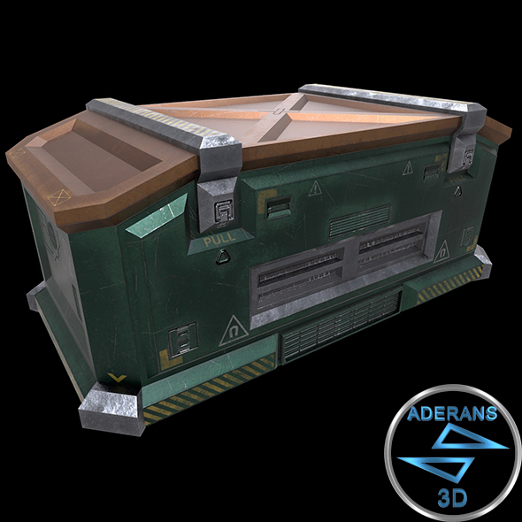 Sci-fi Crate (Container - 3Docean 26607902