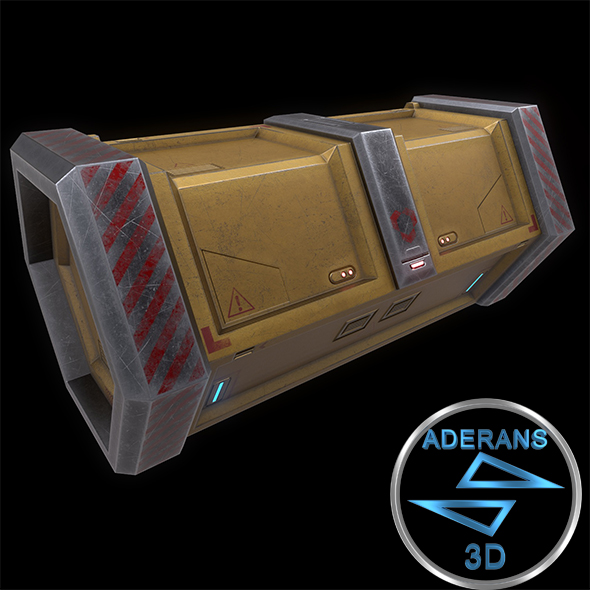 Sci-fi Crate (Container - 3Docean 26607944