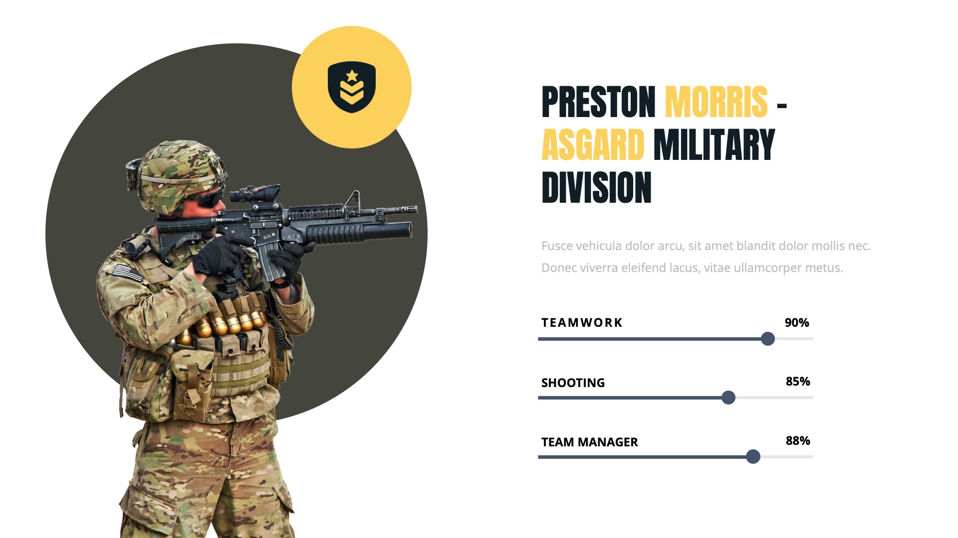 ASGARD - Military & Army Powerpoint Template, Presentation Templates