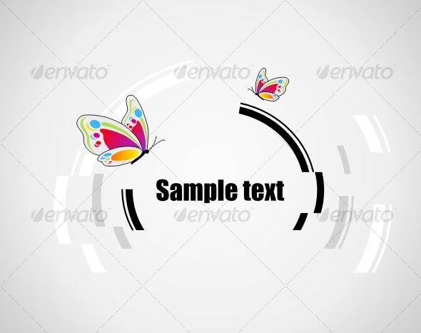Background with butterfly - Backgrounds Business
