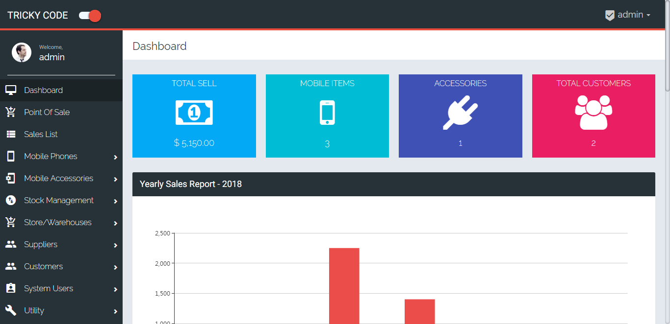 Mobile POS - Multi Store Point Of Sale for Mobile Shop by TrickyCode