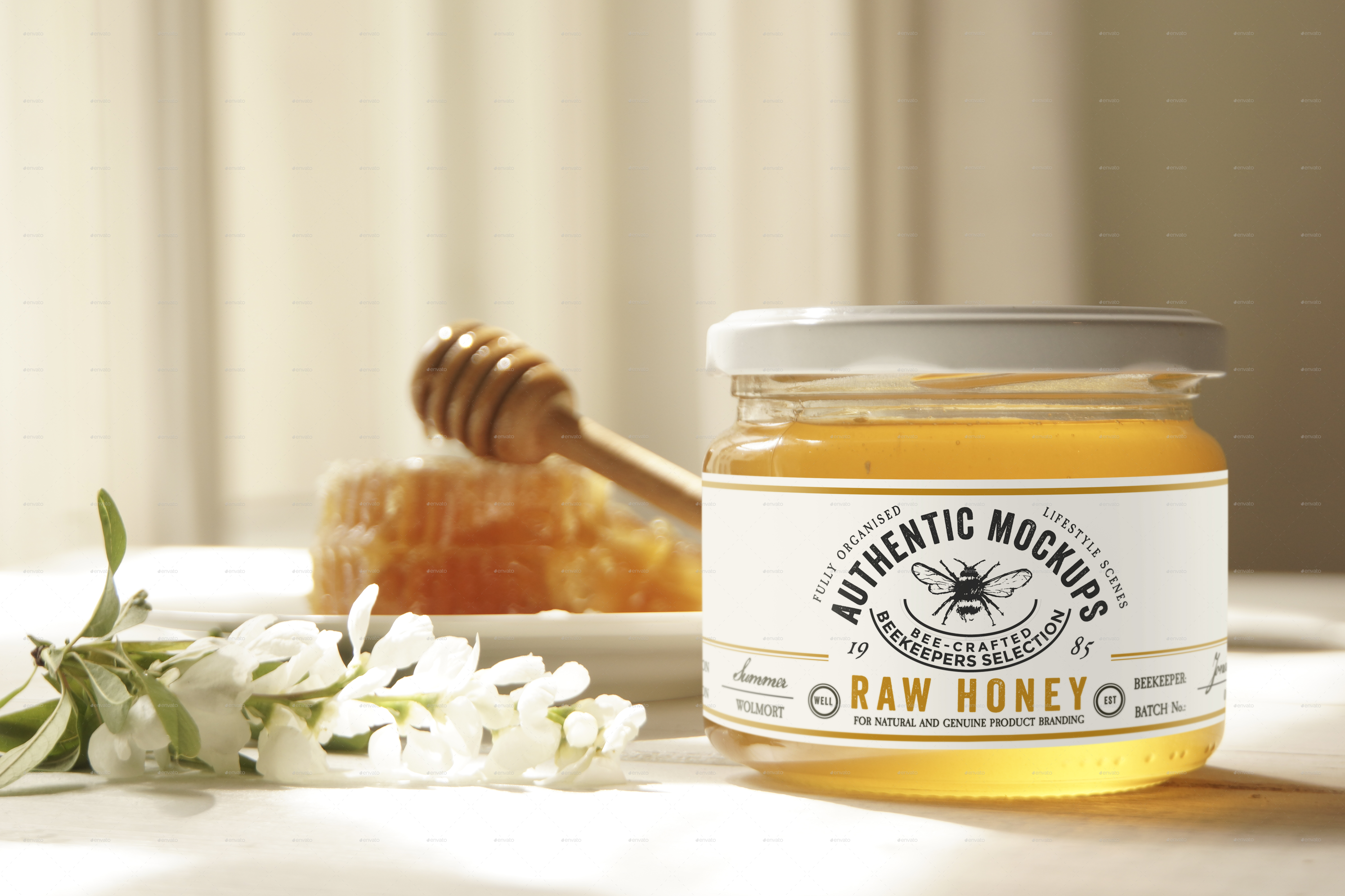 Download Honey Jar Mockup By Amris Graphicriver