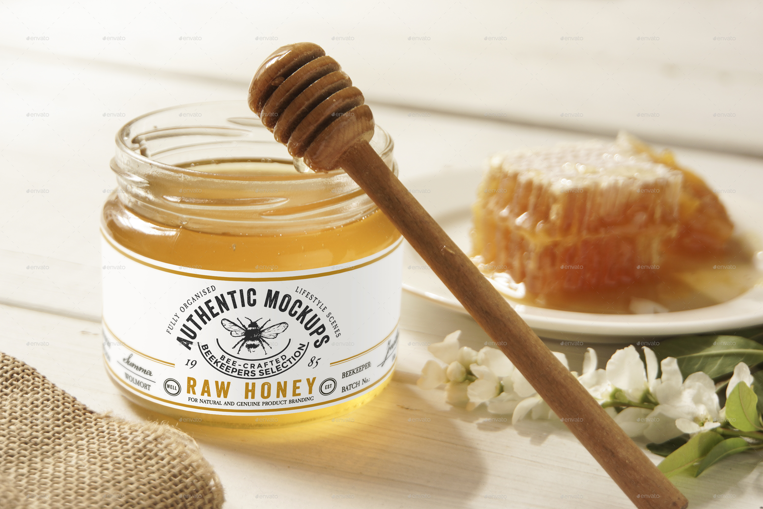 Download Honey Jar Mockup By Amris Graphicriver