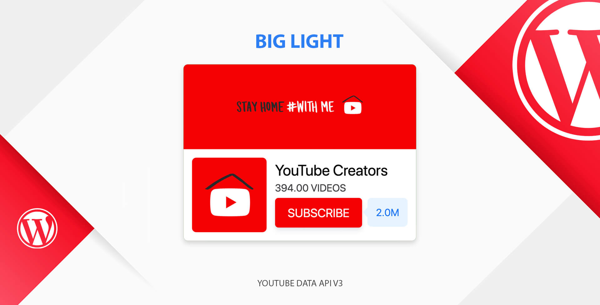 YouTube Subscribe Card for WordPress - 3