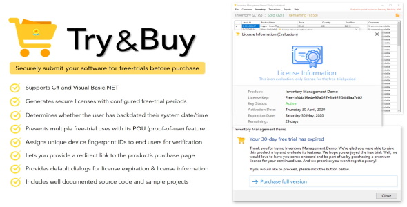Try & Buy | Free Trial Maker For .NET Applications