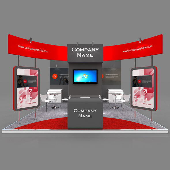 Exhibition Booth 3D - 3Docean 26758684