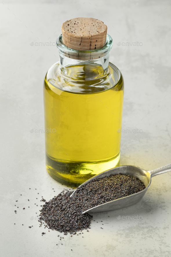 Bottle With Black Poppy Seed Oil Stock Photo By Picturepartners | PhotoDune