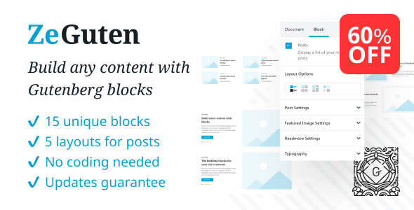 ZeGuten — Blocks for Gutenberg