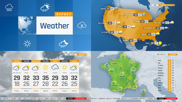 World Weather Map Today The Complete World Weather Forecast Toolkit By Framestore | Videohive