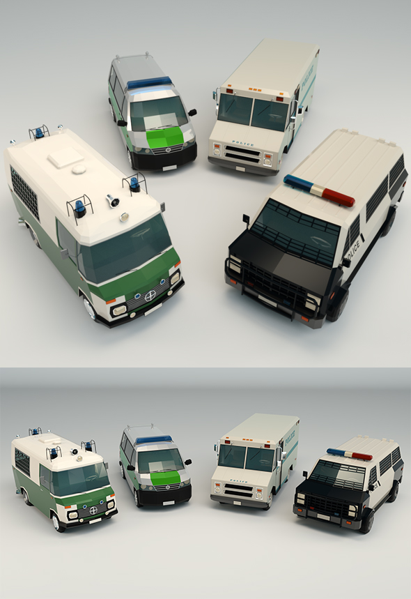 Low Poly Police - 3Docean 26770127