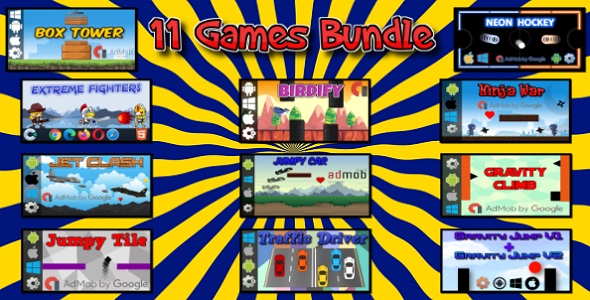 11 HTML5 Games Bundle (Construct 3 | Construct 2 | c3p | capx) Nulled