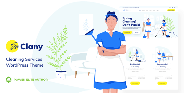 Clany – Cleaning Services WordPress