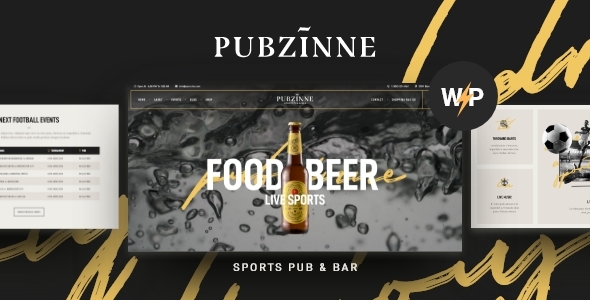 Pubzinne – Sports Bar WordPress Theme