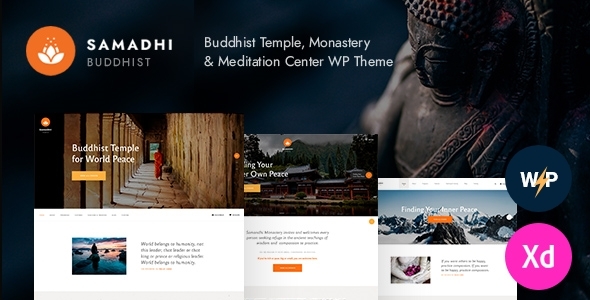 Samadhi | Oriental Buddhist Temple WordPress Theme