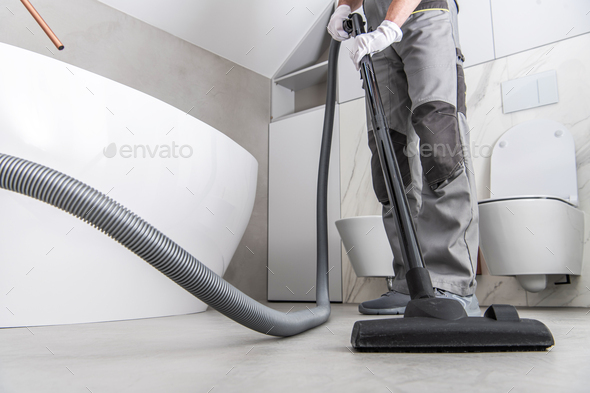 Vacuuming tiled deals floors