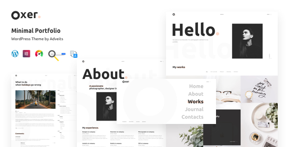 Oxer – Minimal Portfolio WordPress Theme