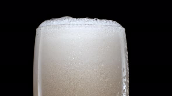 Light Beer is Pouring Into Glass