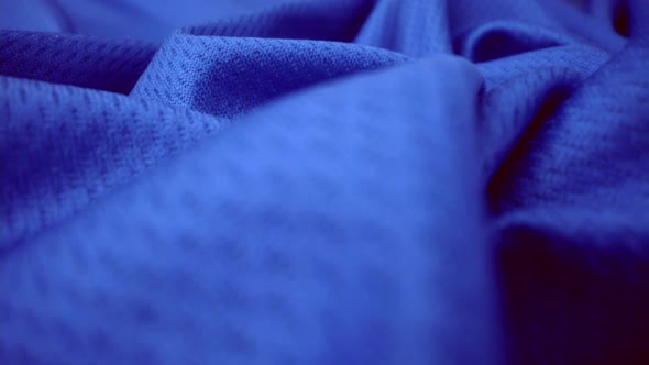 Close Up Detailed Cloth Texture of Shiny Spandex Cloth with Dolly Shot alt