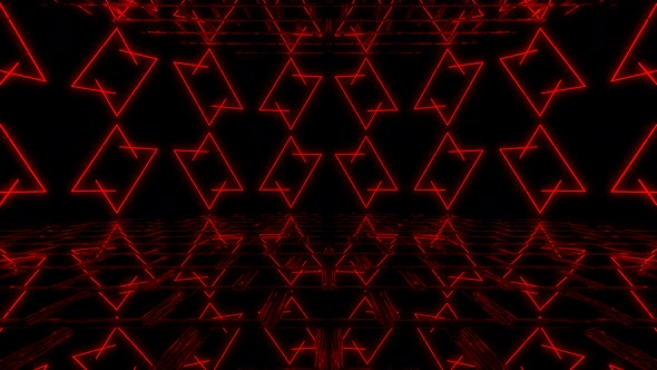 Red Lighted Loop Background