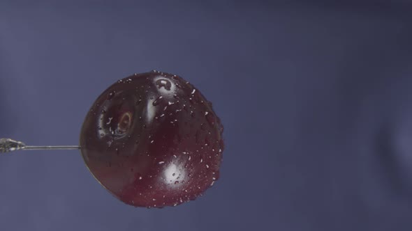 Cherry Rotating with Loop on Blue Screen for Chroma Key alt