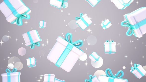 Falling Gift Boxes Background alt