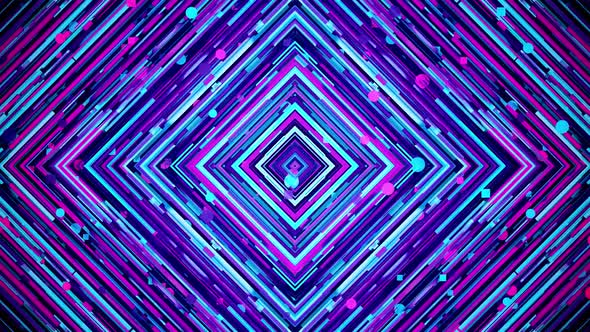 Blue Purple Geometric Pattern
