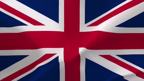 United Kingdom Waving Flag Animation 4K Moving Wallpaper Background alt