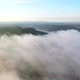 Awesome top view of the misty morning rural scene. - VideoHive Item for Sale